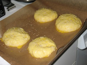 The buns, right before they went in the oven.